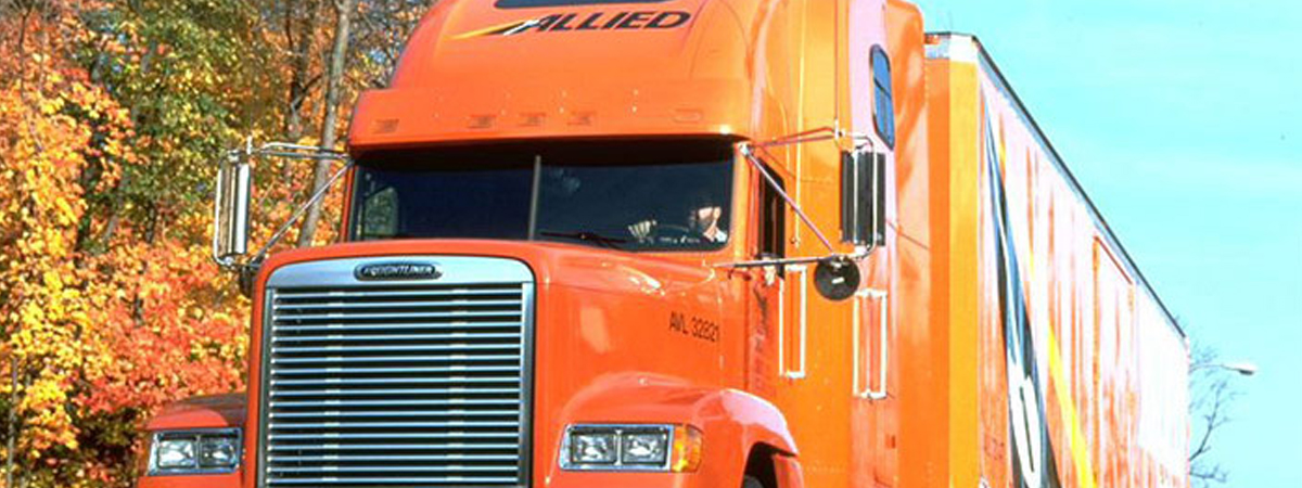 Allied Truck with autumn trees