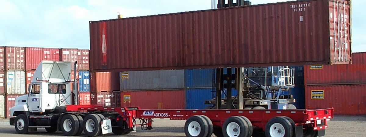 Truck loading freight